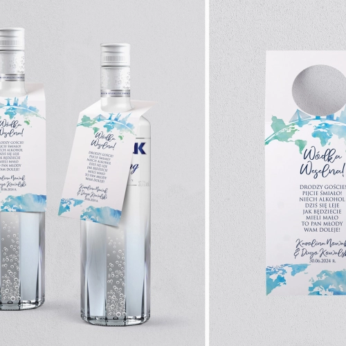 Zawieszka na alkohol oczko Mapa Motyw 1