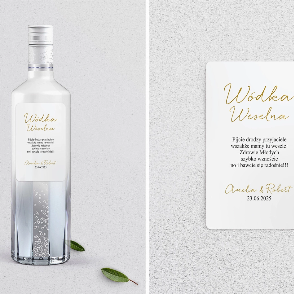 Naklejki na alkohol - Golden Elegance