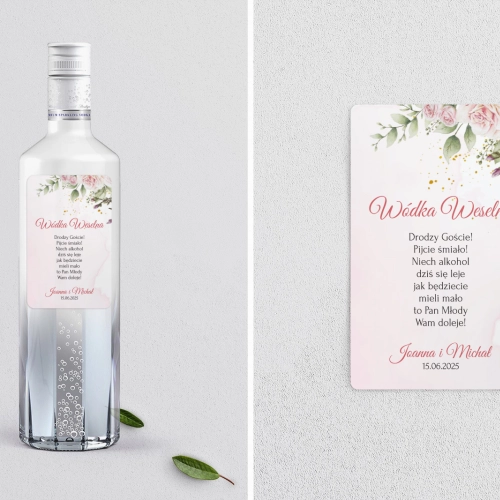 Naklejki na alkohol - Złote Serca