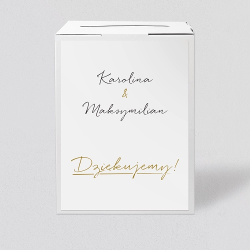 Pudełko na koperty i pieniądze Golden Elegance