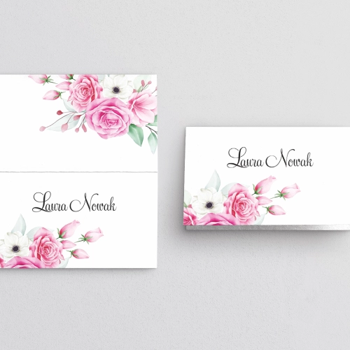 Winietki ślubne składane Geometryczne Serce Motyw 1