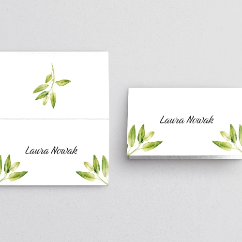 Winietki ślubne składane Nature Motyw 2