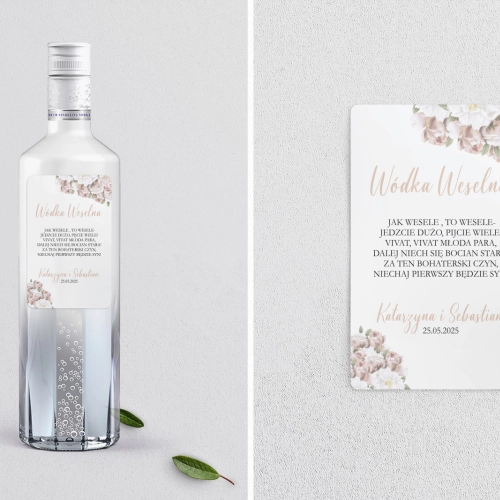 Naklejki na alkohol - Amore Rosso Motyw 2