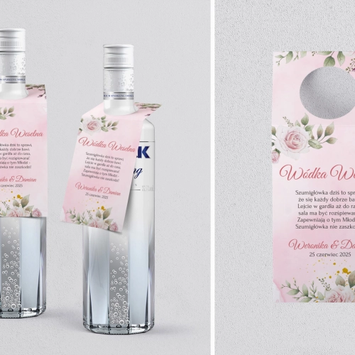 Zawieszka na alkohol oczko Złote Serca