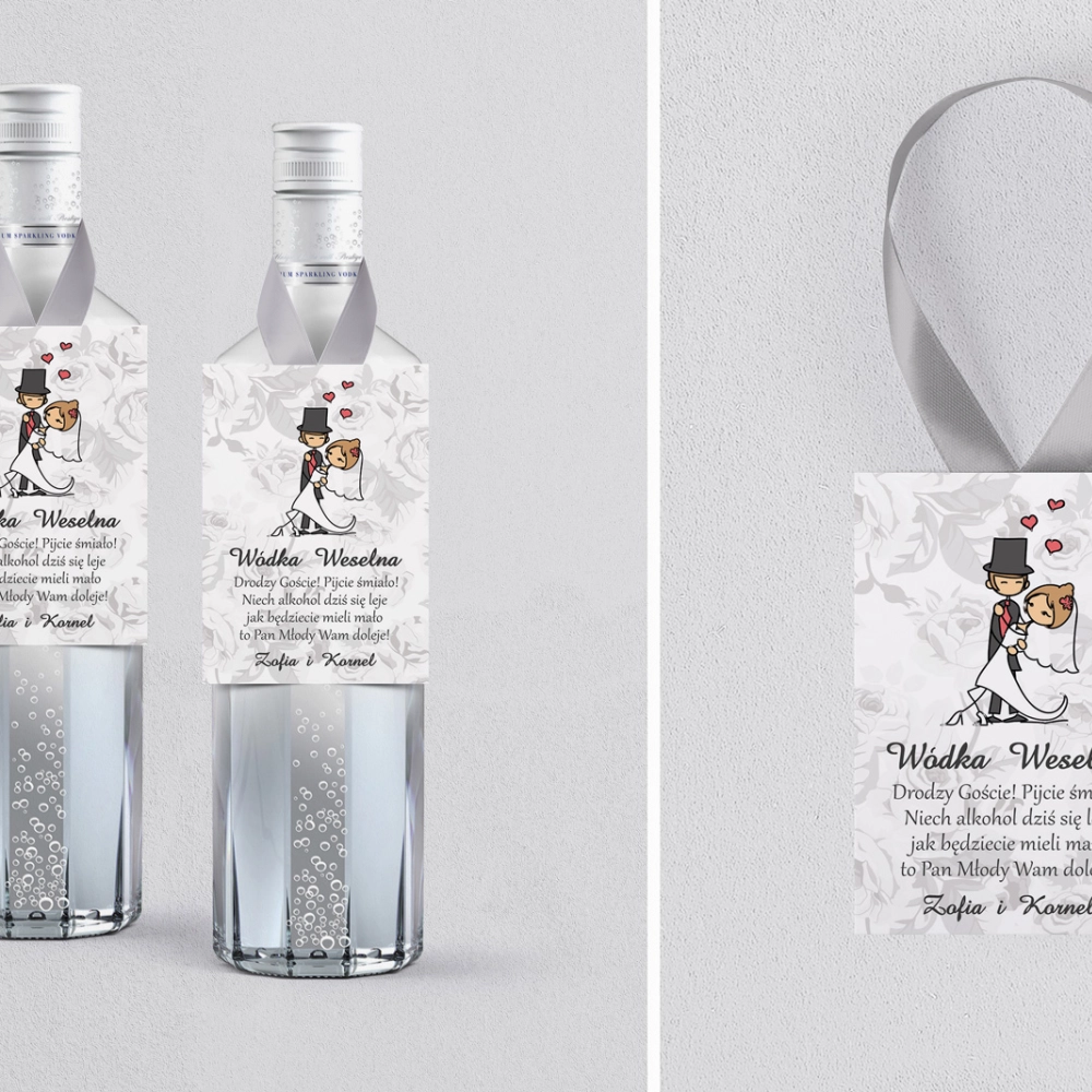 Zawieszka na alkohol Zakochani - Motyw 1