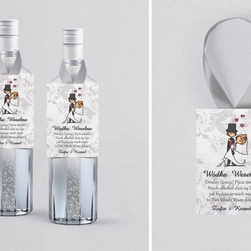 Zawieszka na alkohol Zakochani - Motyw 1
