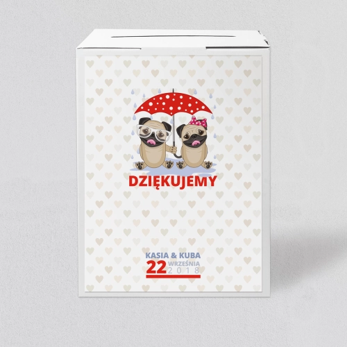 Pudełko na koperty i pieniądze Uroczy Deszcz Motyw 6
