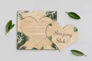 Drewniane Zaproszenie dla Rodziców - Soft Motyw 1