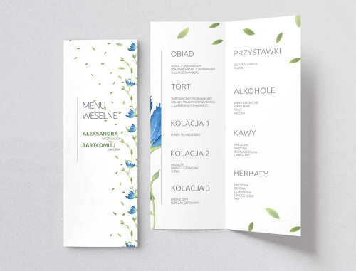 Menu Weselne Lea - Motyw 2