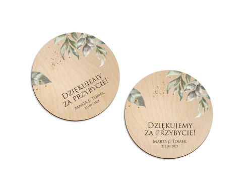 Magnes Okrągły - Leaves Motyw 1