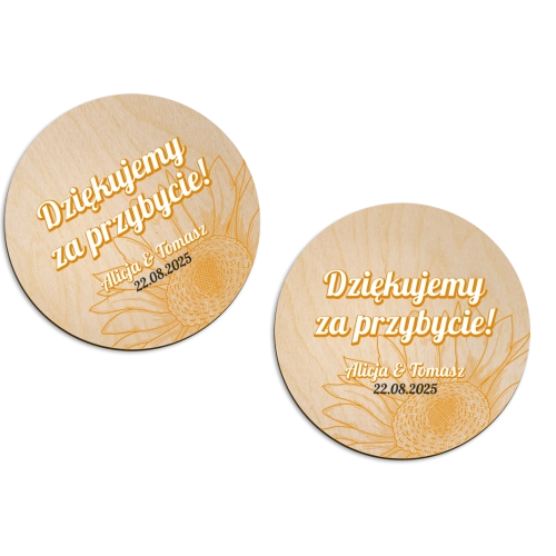 Magnes Okrągły - Sunflowers Motyw 1