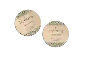 Magnes Okrągły - Vintage Motyw 3