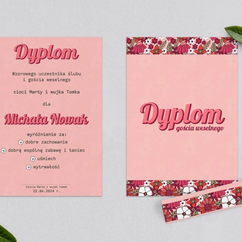 Dyplomy dla Dzieci - Retro Style Motyw 2