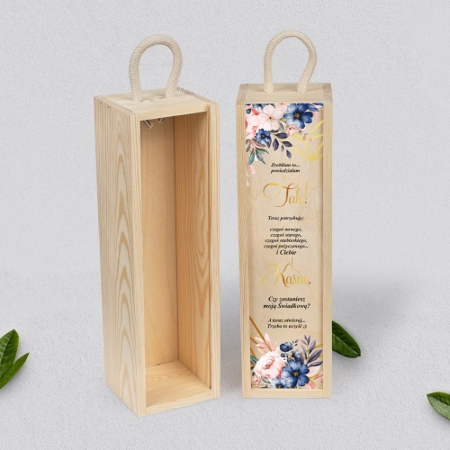 Prośba o Świadkowanie - SNW naturalna Geometryczne Serce - Motyw 2