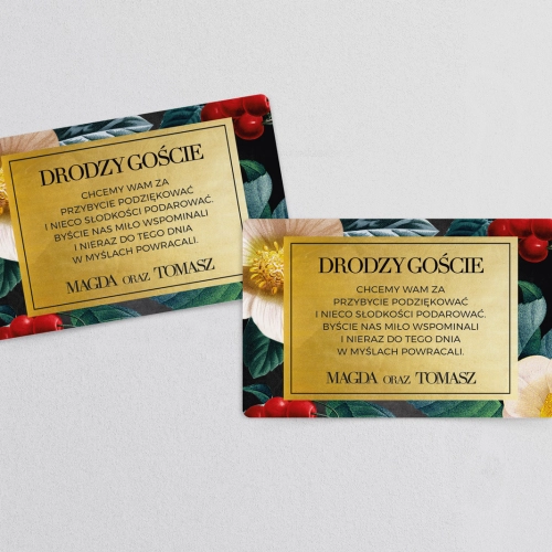 Naklejki na ciasto weselne Amore - Motyw 1