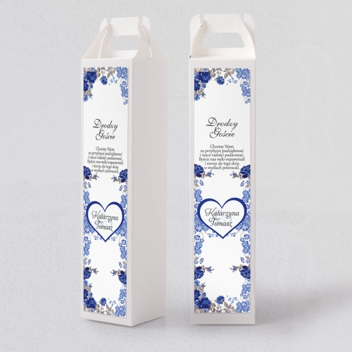 Pudełko na alkohol Serca Kwiat Motyw 2