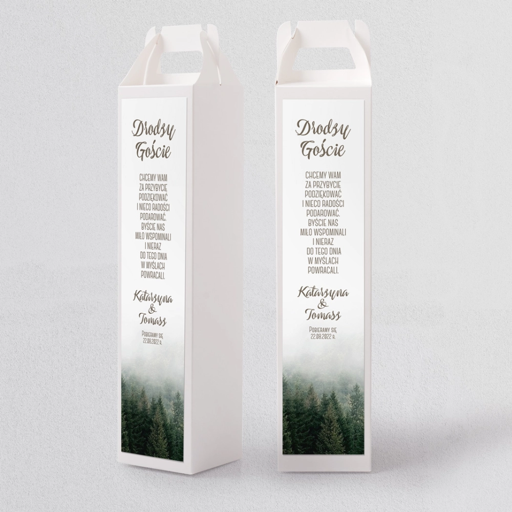 Pudełko na alkohol Forest - Motyw 2