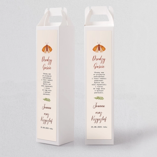 Pudełko na alkohol Butterflies - Motyw 3