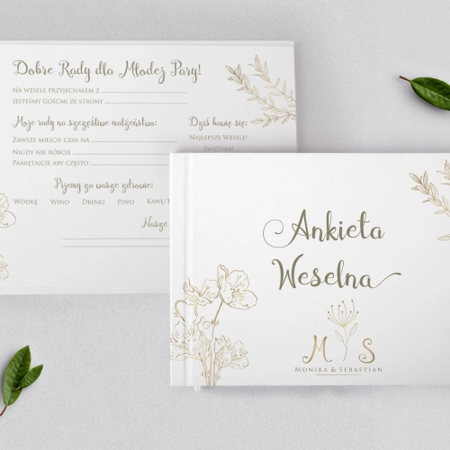 Ankieta Weselna - Fiori Motyw 3