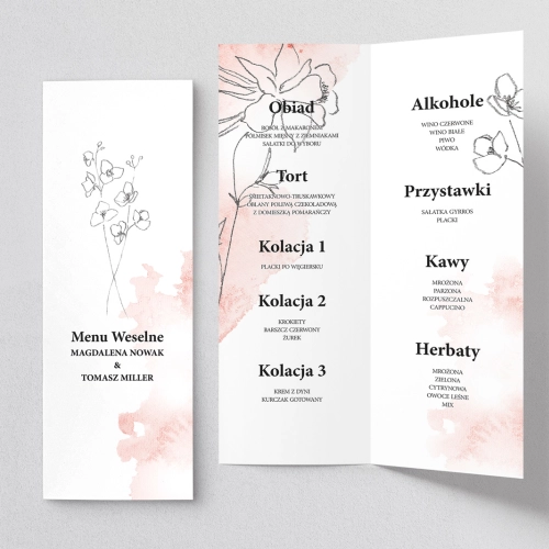 Menu Weselne Julietta - Motyw 3