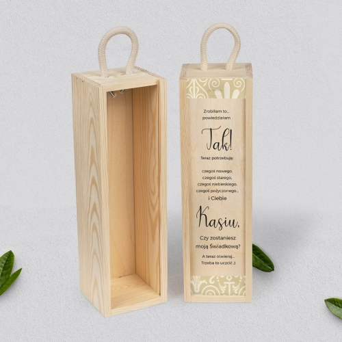 Prośba o Świadkowanie - SNW naturalna Vintage Motyw 1