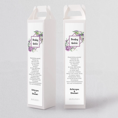 Pudełko na alkohol Bukiety Motyw 1