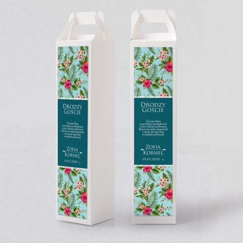 Pudełko na alkohol Kwiatowe Pole Motyw 3