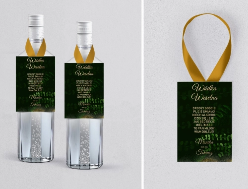 Zawieszka na alkohol Greenery - Motyw 3