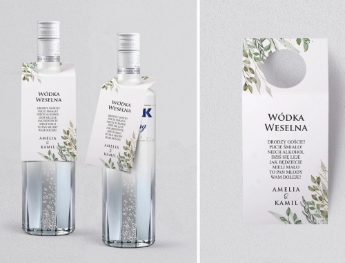 Zawieszka na alkohol oczko Leaves Motyw 3
