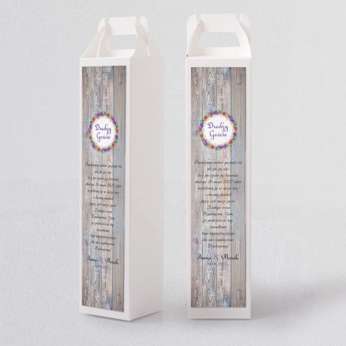 Pudełko na alkohol Rustical Motyw 5