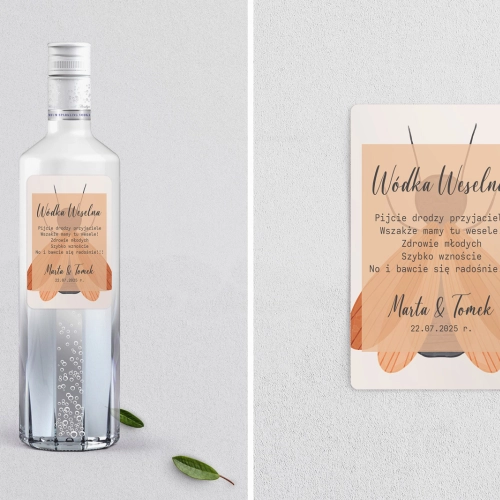 Naklejki na alkohol - Butterflies Motyw 2