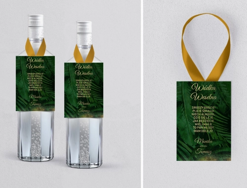 Zawieszka na alkohol Greenery - Motyw 2