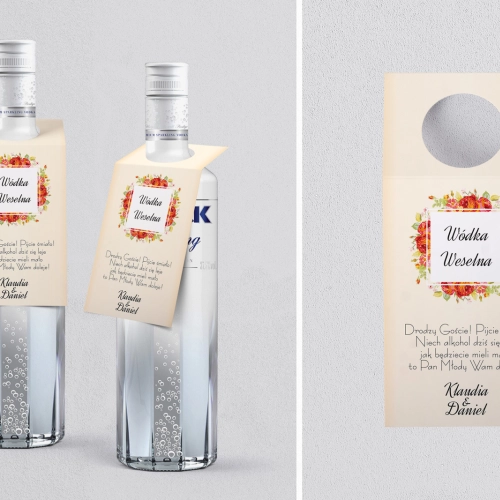 Zawieszka na alkohol oczko Love Motyw 14