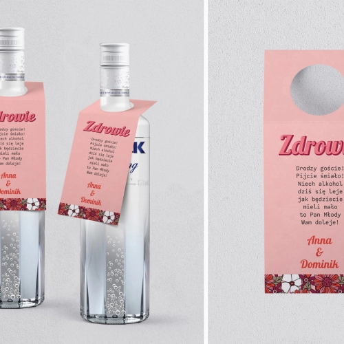 Zawieszka na alkohol oczko Retro Style Motyw 2