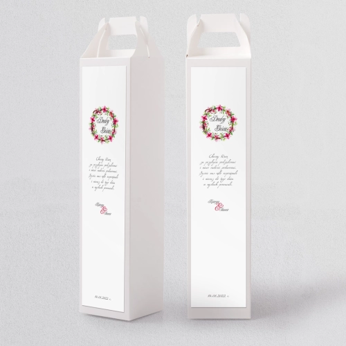 Pudełko na alkohol Akwarelowe Wianki Motyw 2