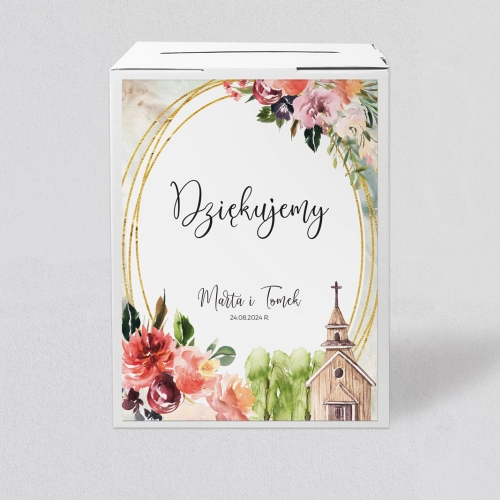 Pudełko na koperty i pieniądze Spring Love Motyw 1
