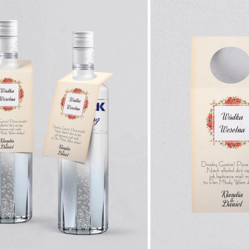 Zawieszka na alkohol oczko Love Motyw 6