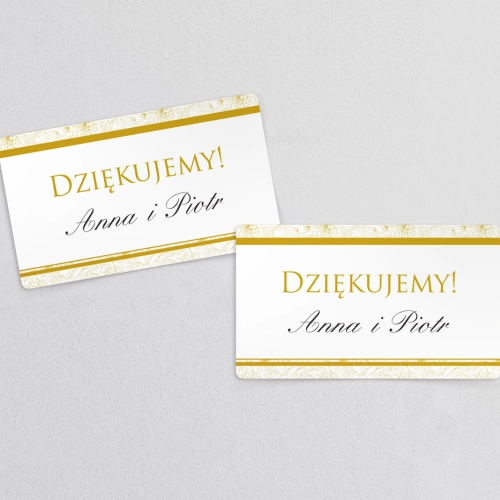 Naklejki na słoiczki weselne Ornaments - Arkusz 21 szt Motyw 3