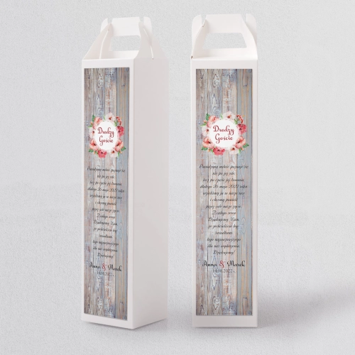 Pudełko na alkohol Rustical Motyw 3