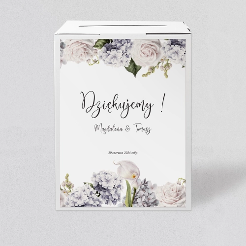 Pudełko na koperty i pieniądze Ofelia Motyw 1