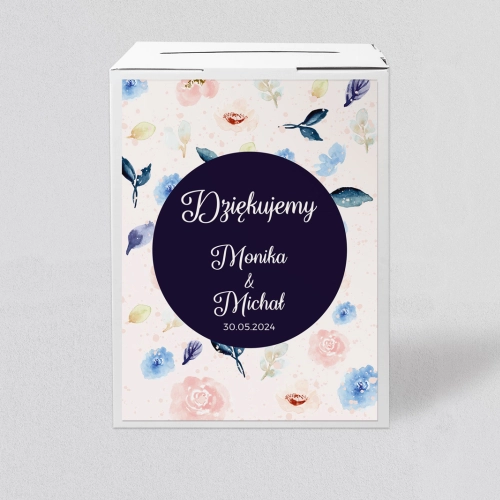 Pudełko na koperty i pieniądze Wildflowers Motyw 2