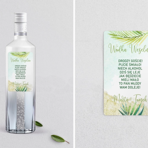 Naklejki na alkohol - Tropical Motyw 4