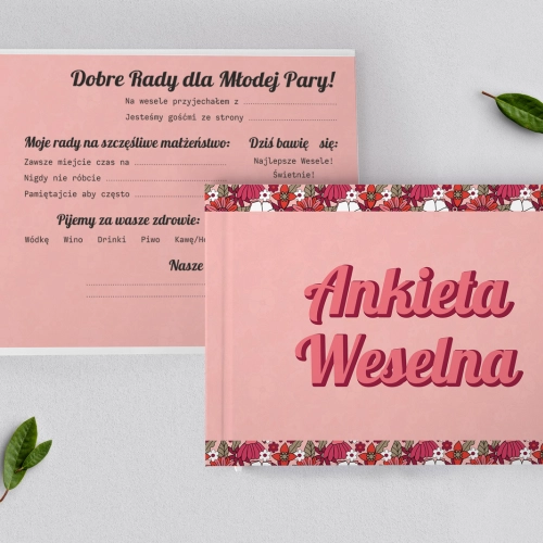 Ankieta Weselna - Retro Style Motyw 2