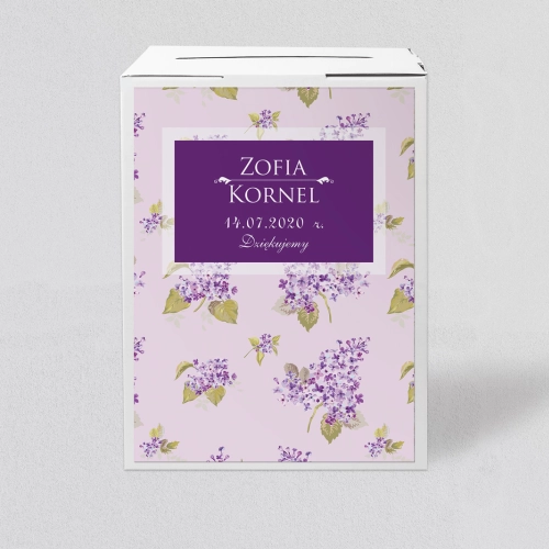 Pudełko na koperty i pieniądze Kwiatowe Pole Motyw 6