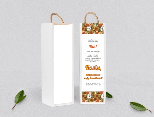 Prośba o Świadkowanie - SNW Akryl biała Retro Style Motyw 1
