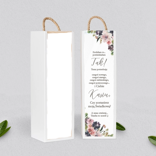 Prośba o Świadkowanie - SNW Akryl biała PasteLove Motyw 4