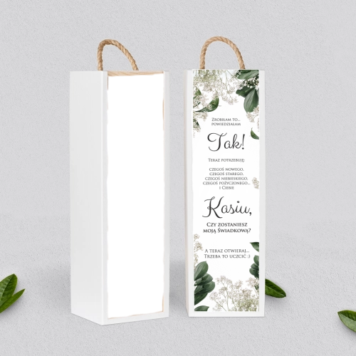 Prośba o Świadkowanie - SNW Akryl biała Soft Motyw 1