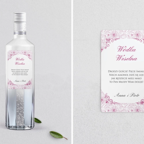 Naklejki na alkohol - Ornaments Motyw 10