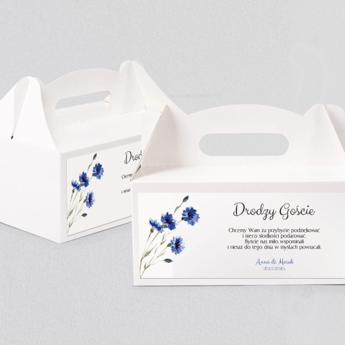 Pudełko na ciasto weselne Sweet Love - Motyw 1