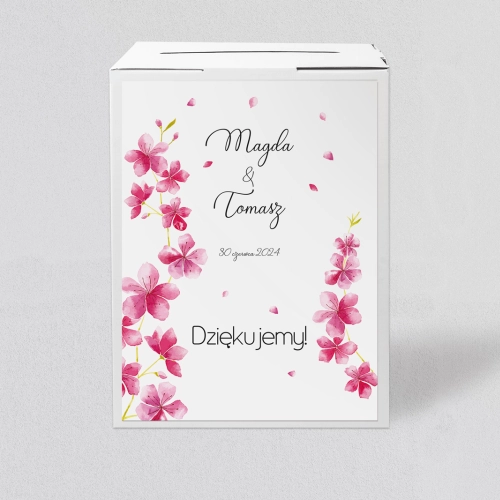 Pudełko na koperty i pieniądze Biały Czas - Motyw 3